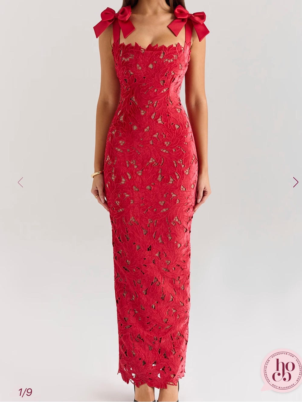 BNWT tiff House of CB red fitted dress